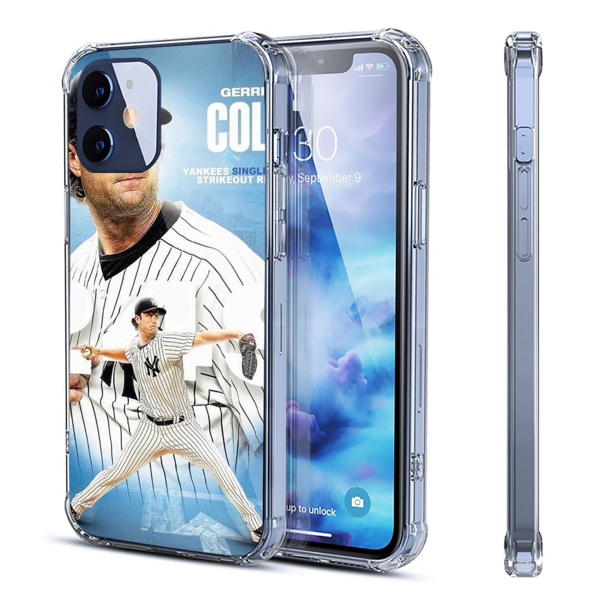 Gerrit Cole 29 Clear IPhone 12 Case – Soft TPU With UV Print – Enhanced Drop Protection, Precise Fit, Anti-Fingerprint, Customizable Design, Scratch-Resistant, Yellow-Resistant